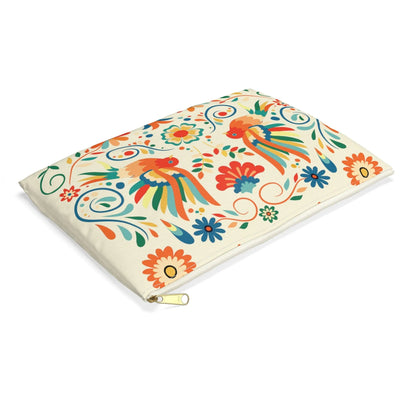 Mexican Otomi Bird Print Pouch - The Global Wanderer