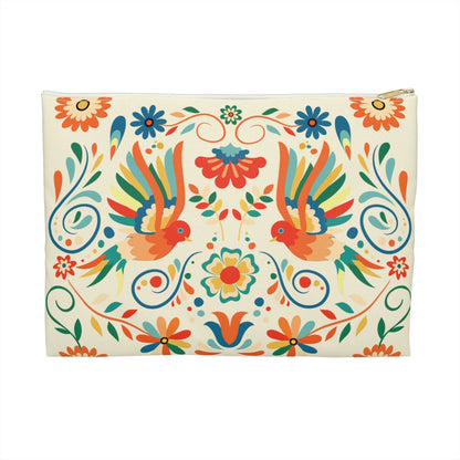 Mexican Otomi Bird Print Pouch - The Global Wanderer