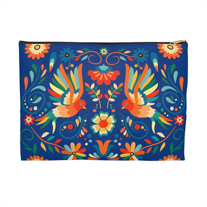 Mexican Otomi Bird Print Pouch - The Global Wanderer