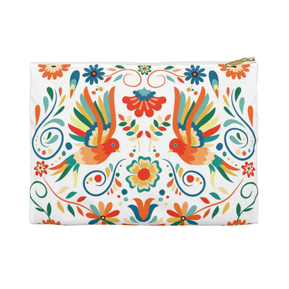 Mexican Otomi Bird Print Pouch - The Global Wanderer