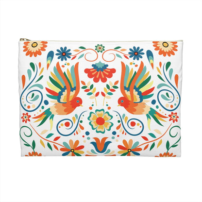 Mexican Otomi Bird Print Pouch - The Global Wanderer