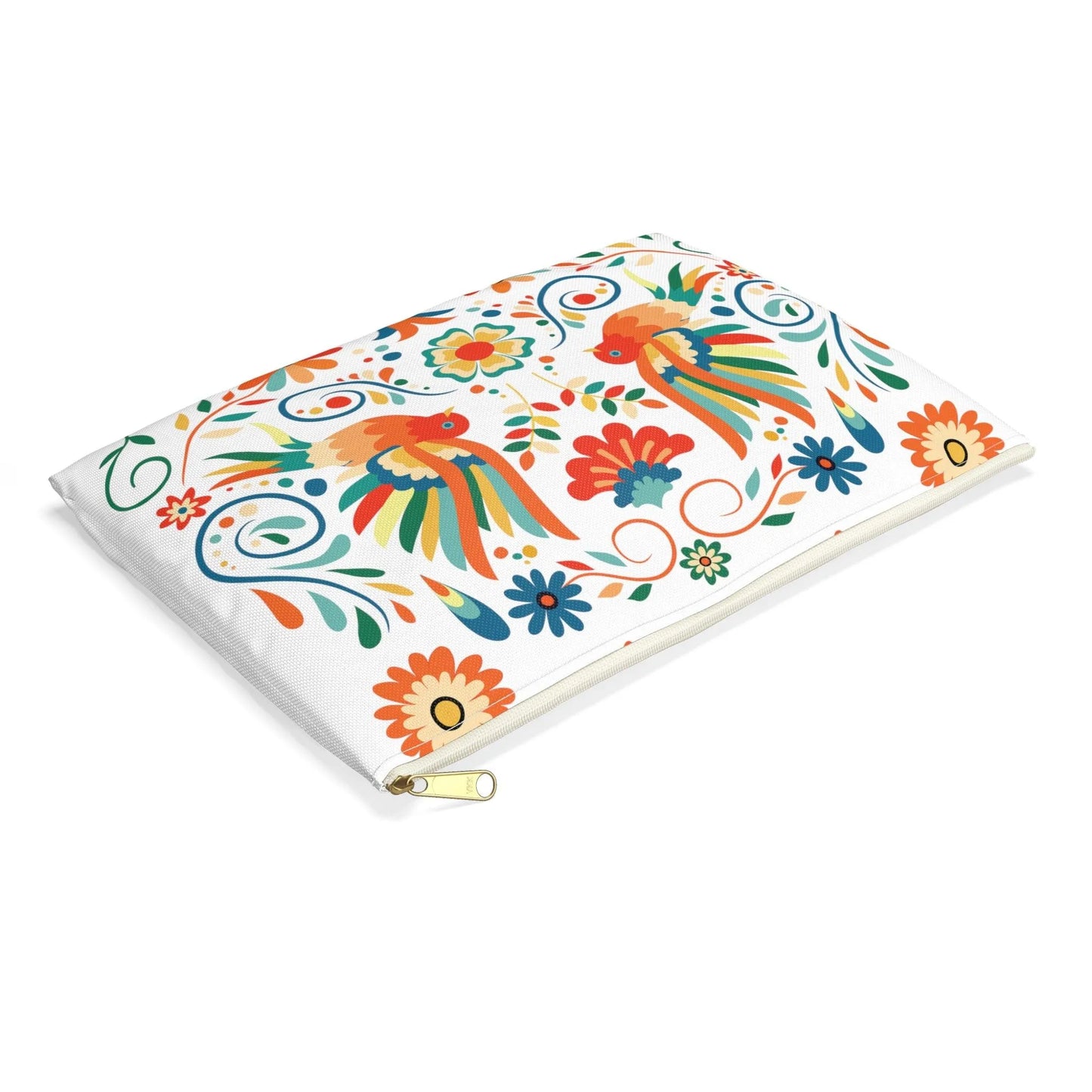 Mexican Otomi Bird Print Pouch - The Global Wanderer