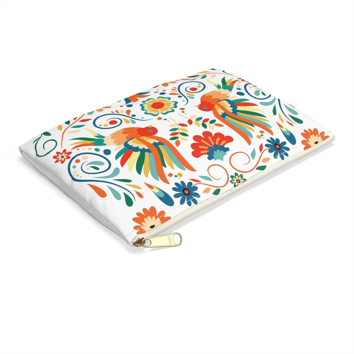 Mexican Otomi Bird Print Pouch - The Global Wanderer