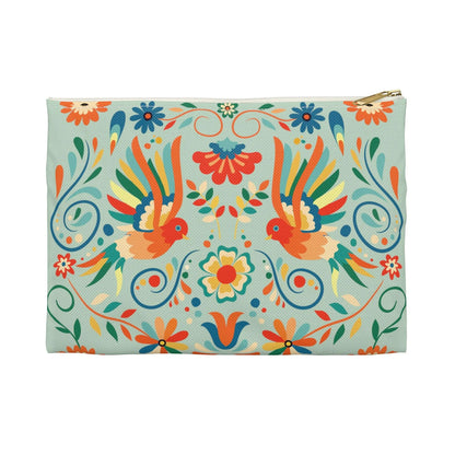 Mexican Otomi Bird Print Pouch - The Global Wanderer