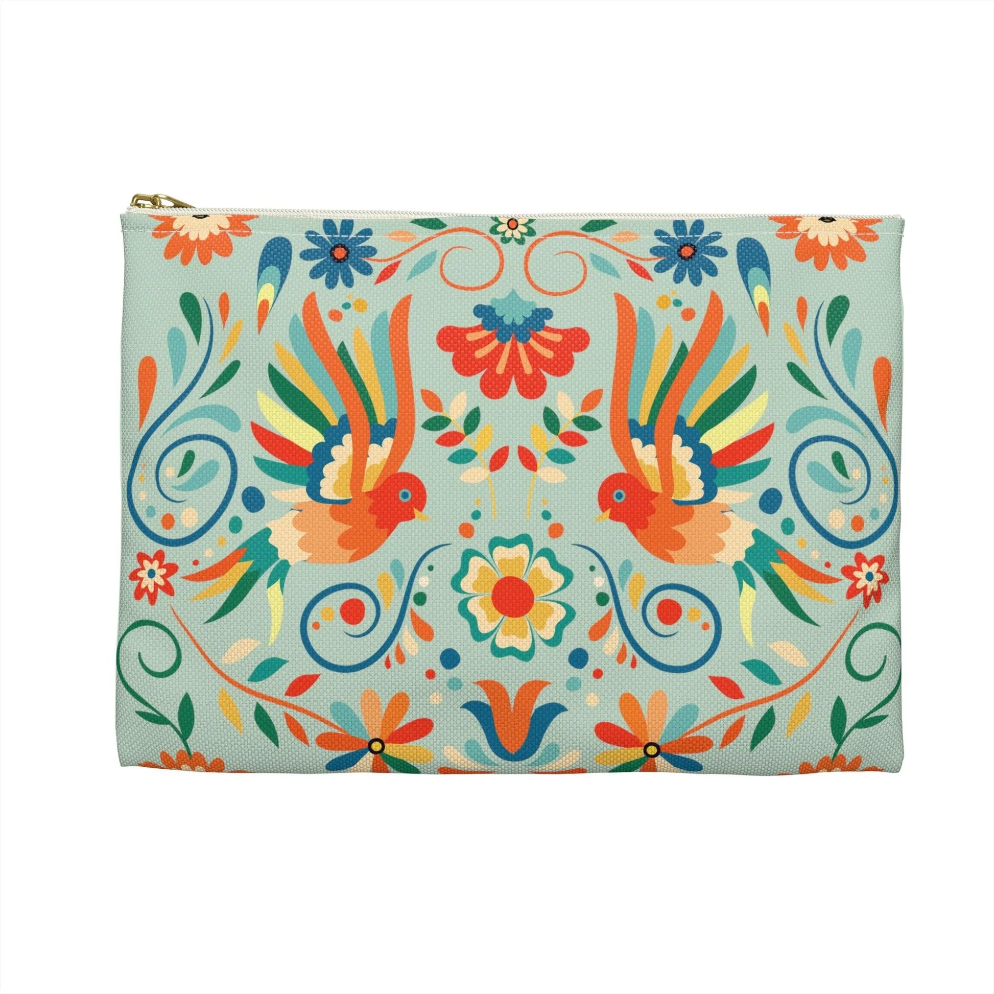 Mexican Otomi Bird Print Pouch - The Global Wanderer