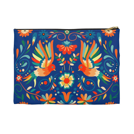 Mexican Otomi Bird Print Pouch - The Global Wanderer