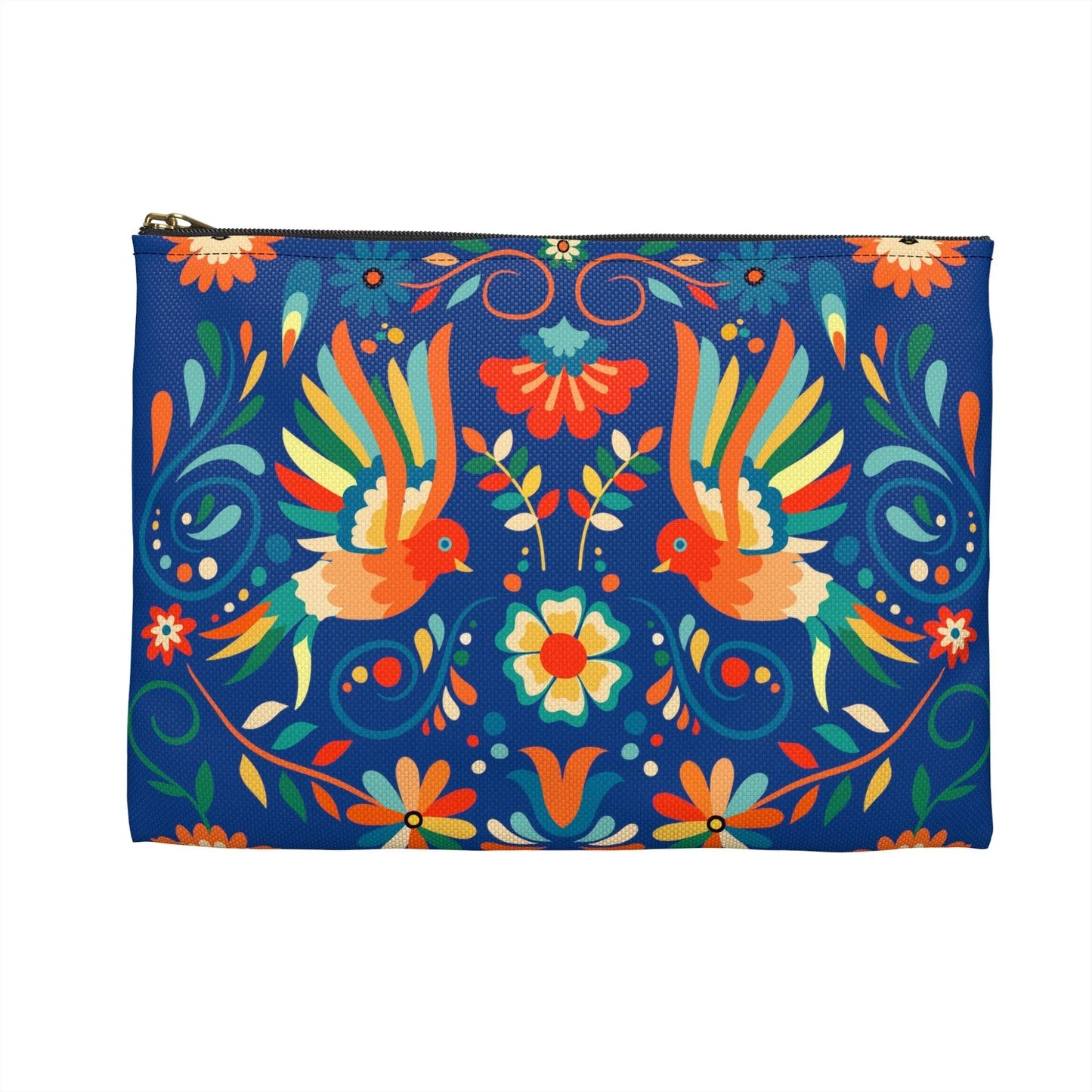 Mexican Otomi Bird Print Pouch - The Global Wanderer