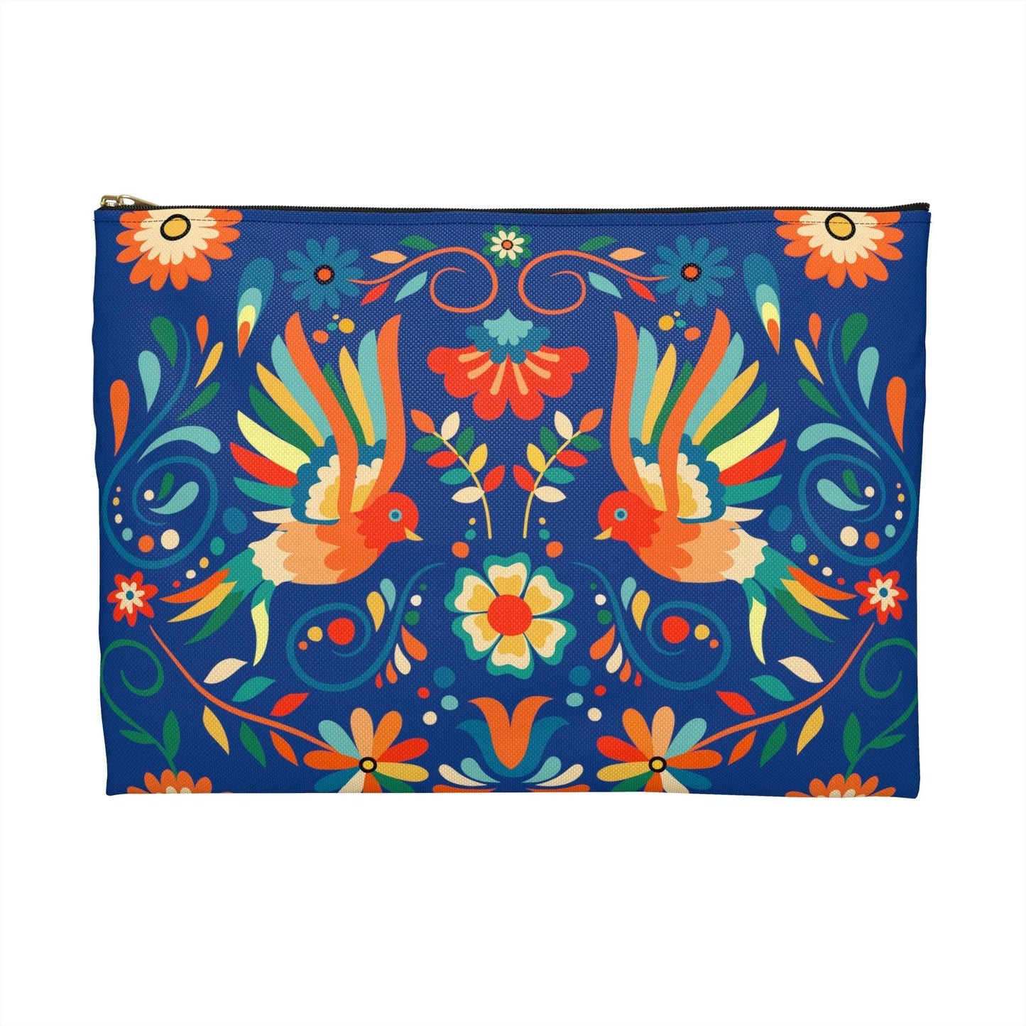 Mexican Otomi Bird Print Pouch - The Global Wanderer