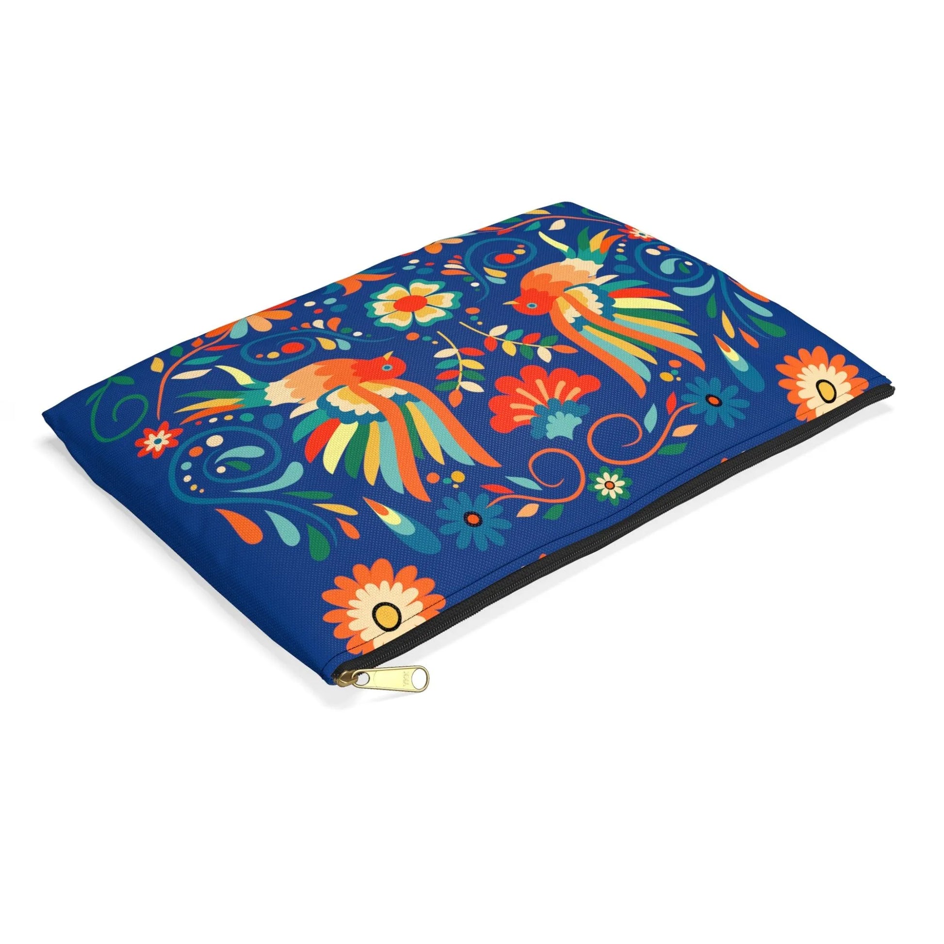 Mexican Otomi Bird Print Pouch - The Global Wanderer