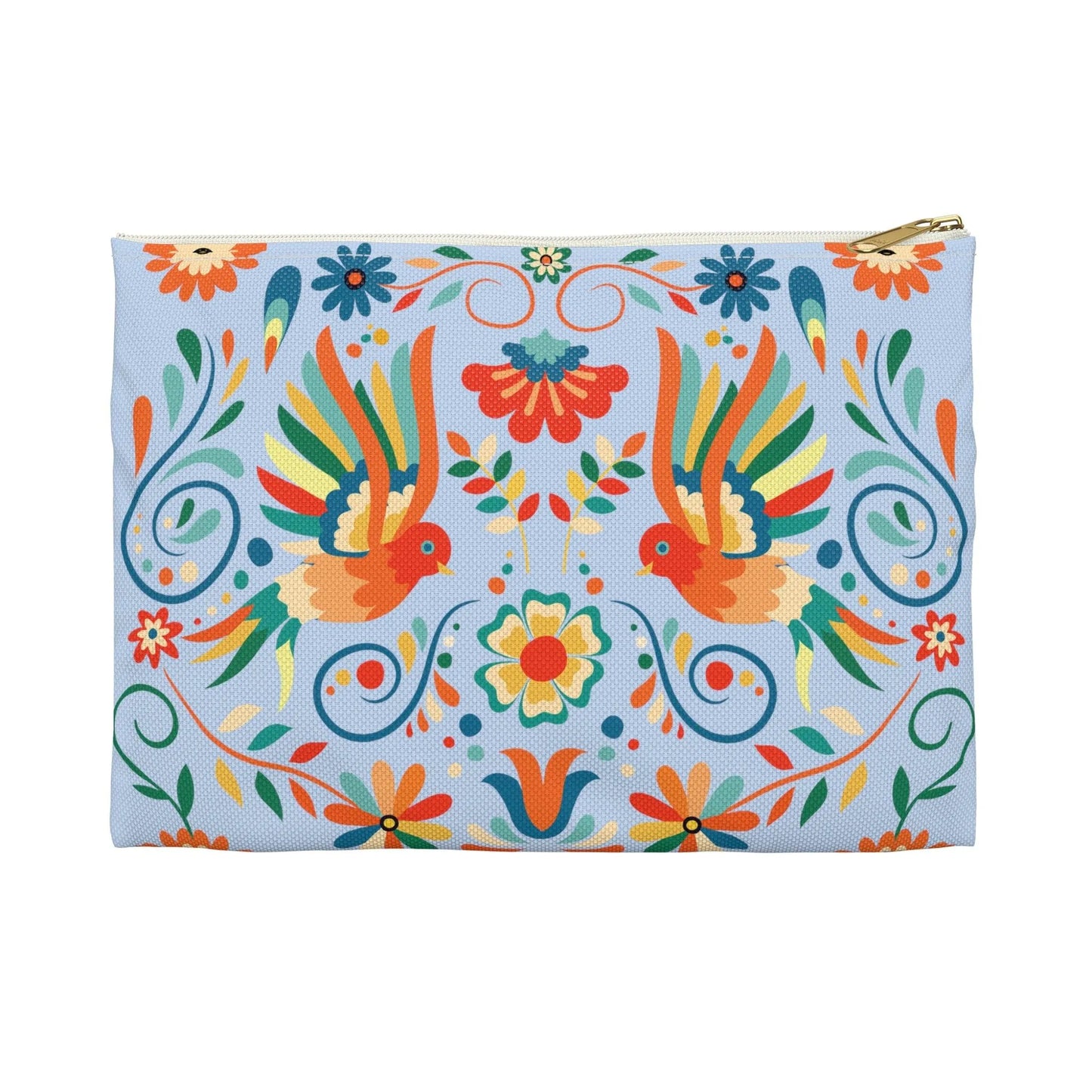 Mexican Otomi Bird Print Pouch - The Global Wanderer