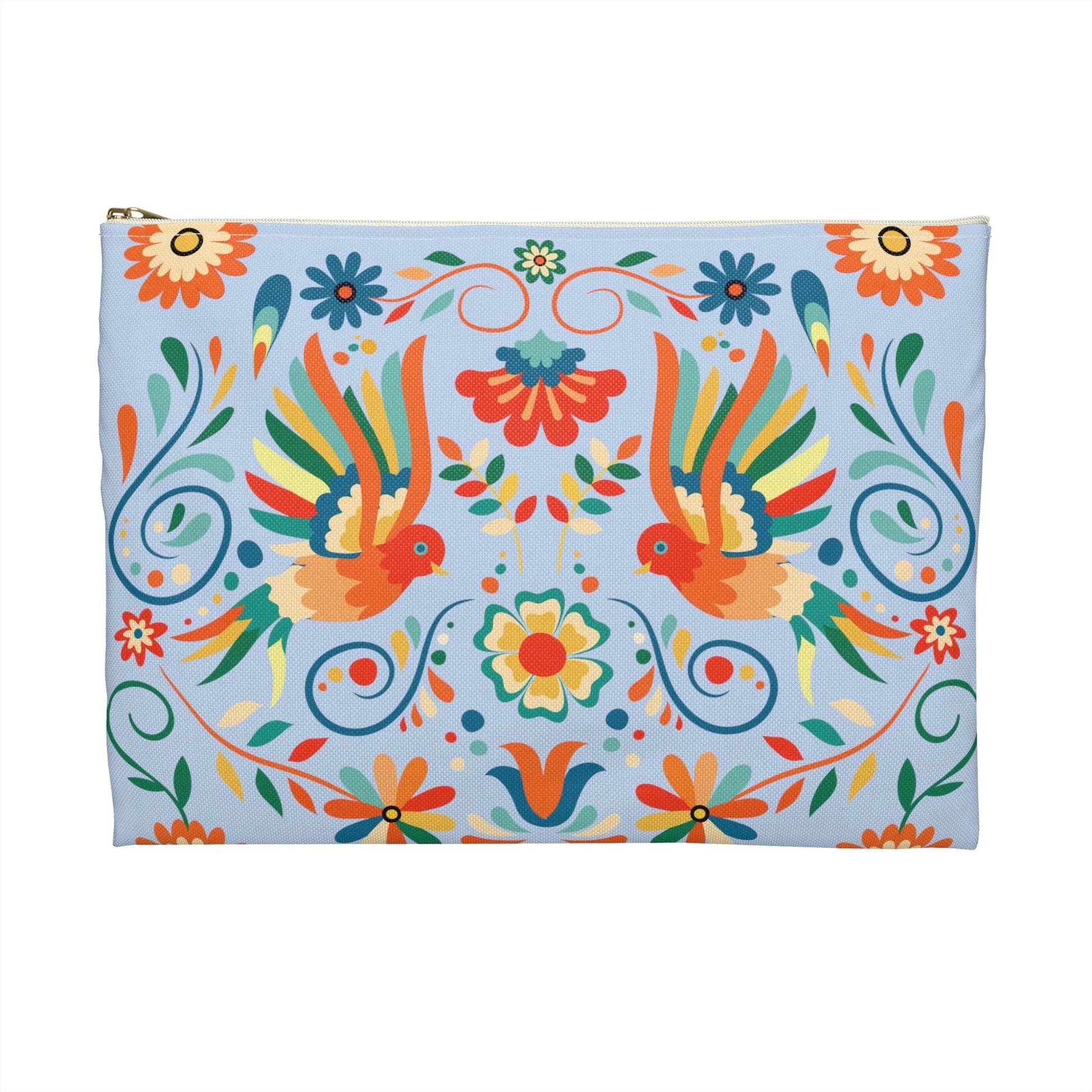 Mexican Otomi Bird Print Pouch - The Global Wanderer