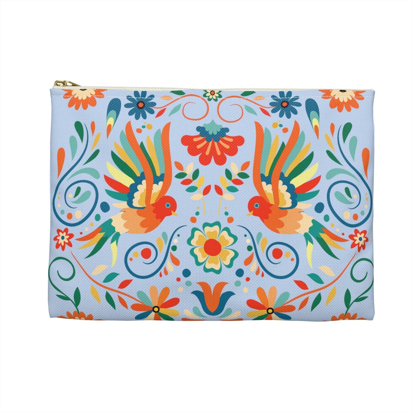 Mexican Otomi Bird Print Pouch - The Global Wanderer