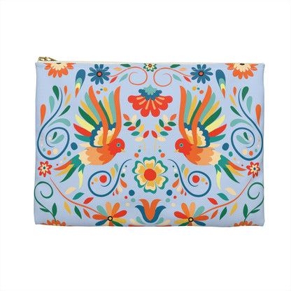 Mexican Otomi Bird Print Pouch - The Global Wanderer