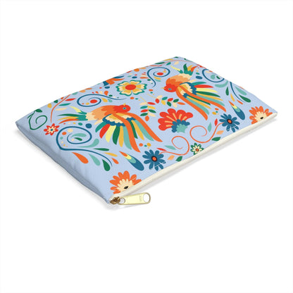 Mexican Otomi Bird Print Pouch - The Global Wanderer