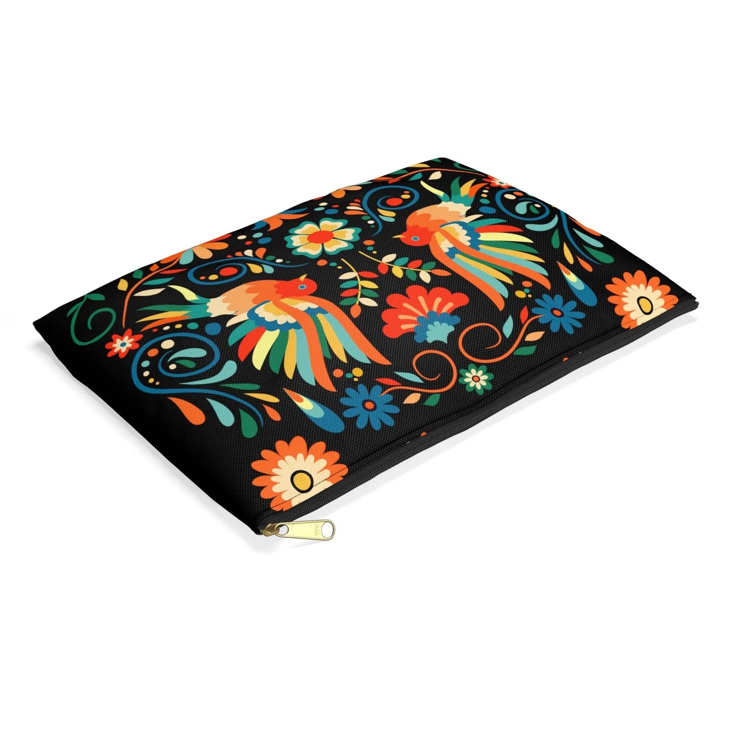 Mexican Otomi Bird Print Pouch - The Global Wanderer