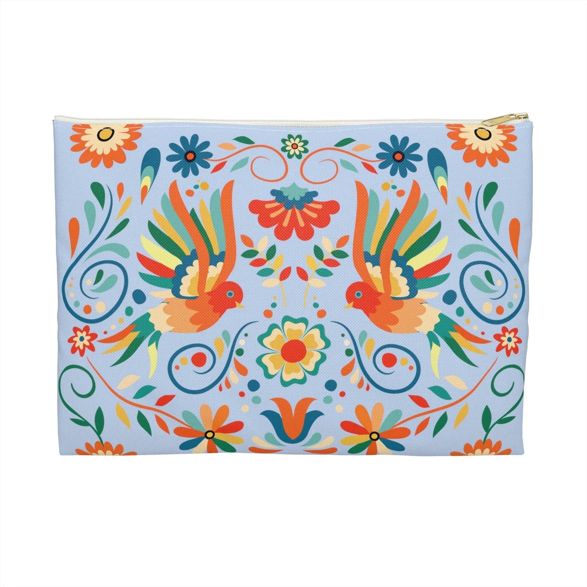 Mexican Otomi Bird Print Pouch - The Global Wanderer
