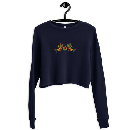 Mexican Otomi Cropped Sweatshirt - The Global Wanderer