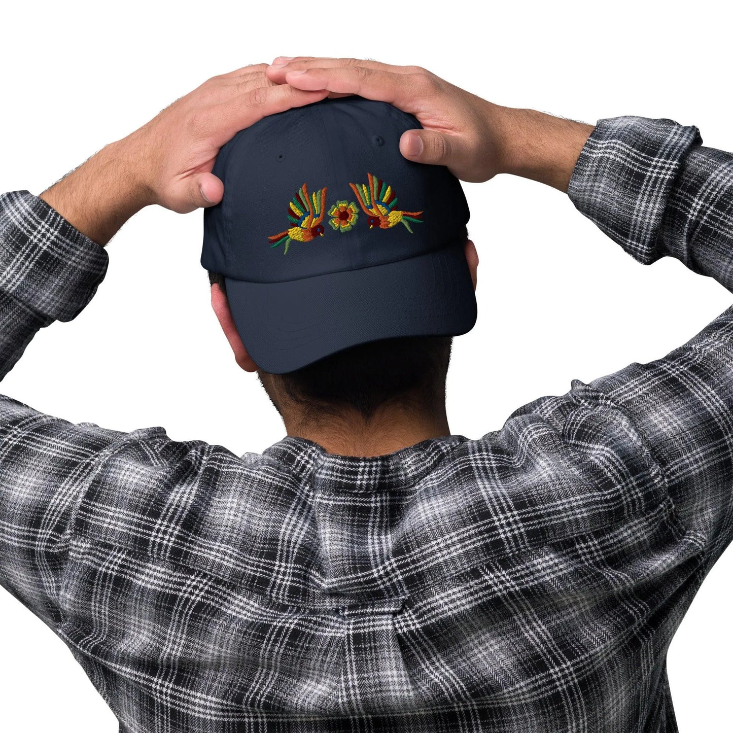 Mexican Otomi Embroidered Dad Hat - The Global Wanderer