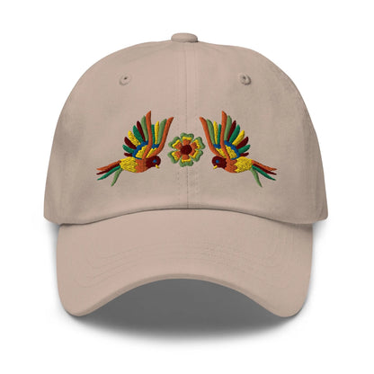 Mexican Otomi Embroidered Dad Hat - The Global Wanderer