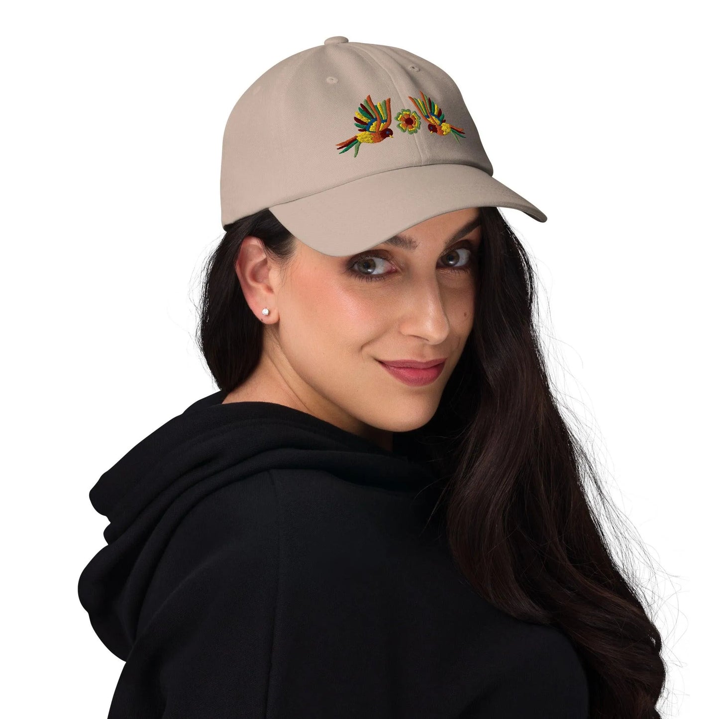 Mexican Otomi Embroidered Dad Hat - The Global Wanderer