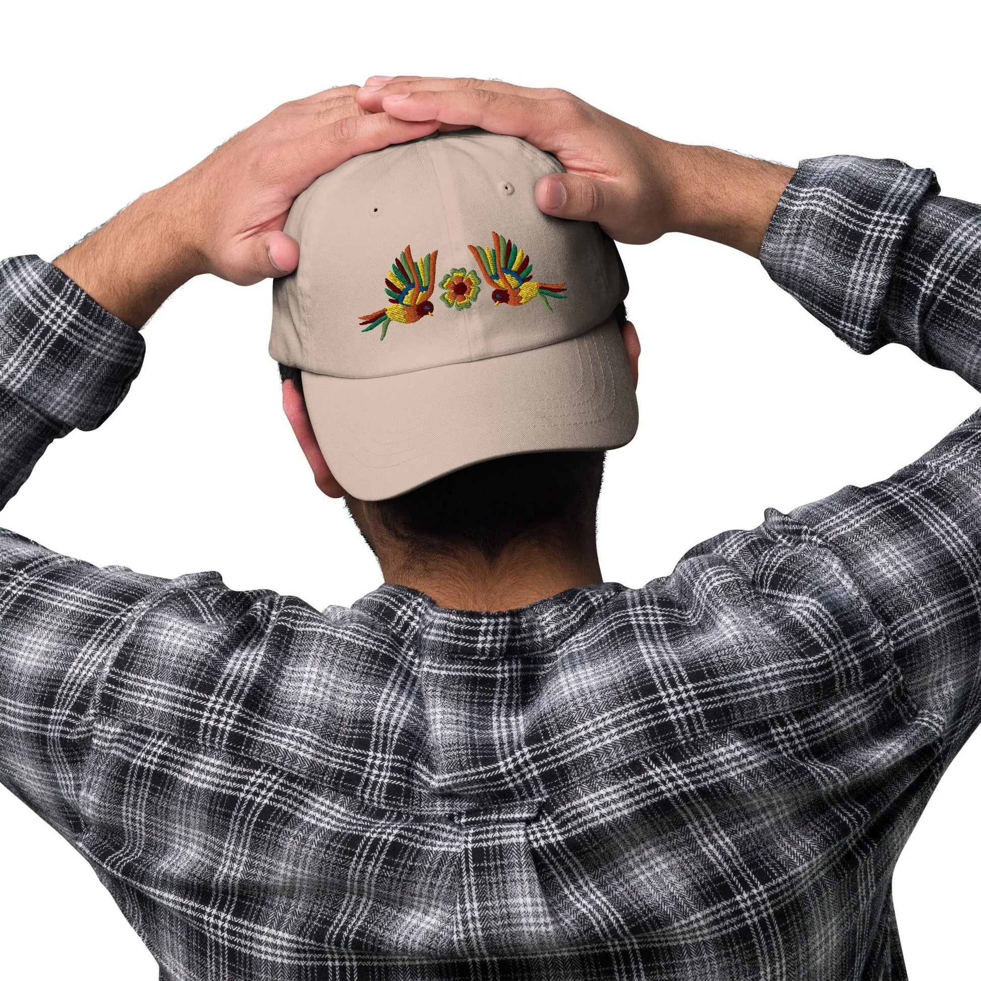 Mexican Otomi Embroidered Dad Hat - The Global Wanderer