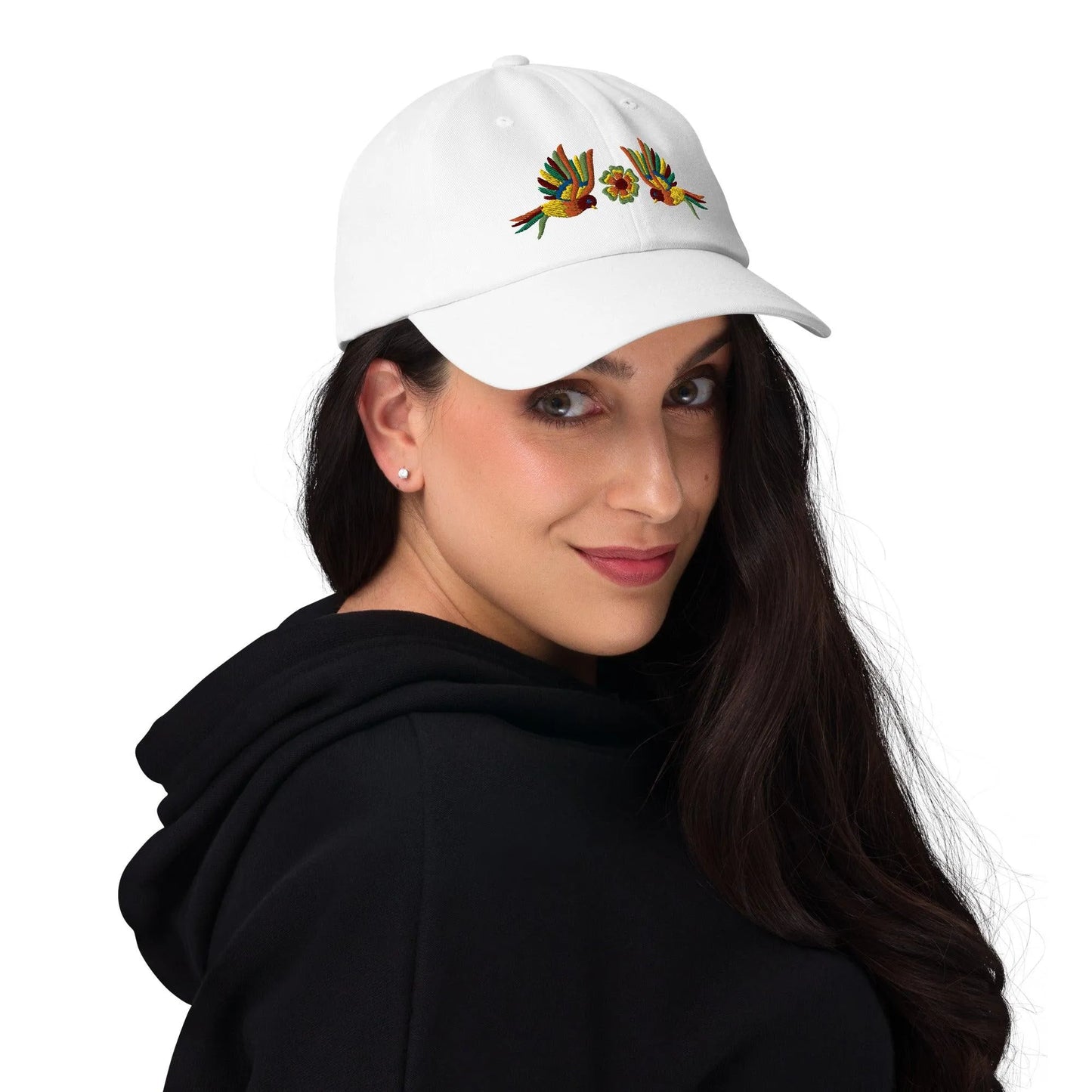 Mexican Otomi Embroidered Dad Hat - The Global Wanderer