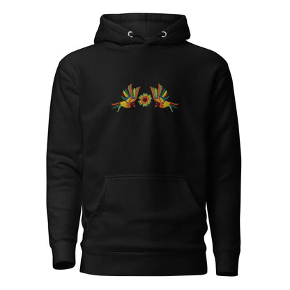 Mexican Otomi Embroidered Hoodie - The Global Wanderer