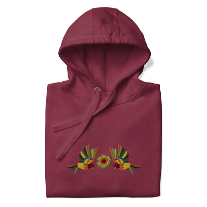 Mexican Otomi Embroidered Hoodie - The Global Wanderer