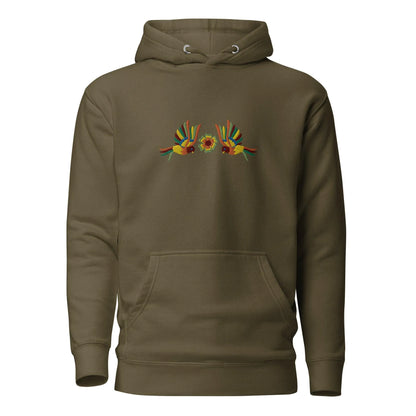 Mexican Otomi Embroidered Hoodie - The Global Wanderer