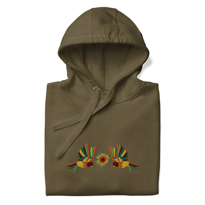 Mexican Otomi Embroidered Hoodie - The Global Wanderer