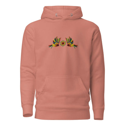 Mexican Otomi Embroidered Hoodie - The Global Wanderer