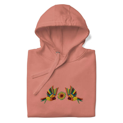 Mexican Otomi Embroidered Hoodie - The Global Wanderer