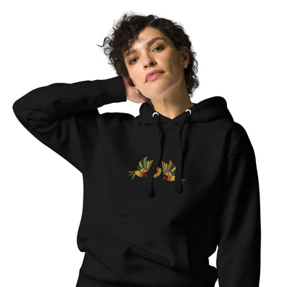 Mexican Otomi Embroidered Hoodie - The Global Wanderer