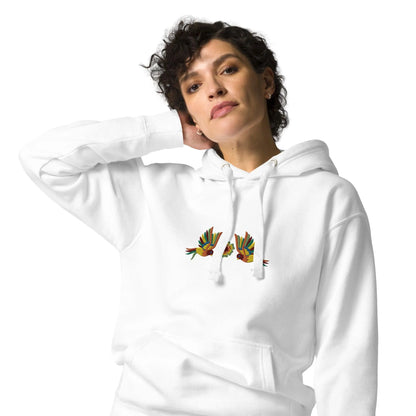 Mexican Otomi Embroidered Hoodie - The Global Wanderer