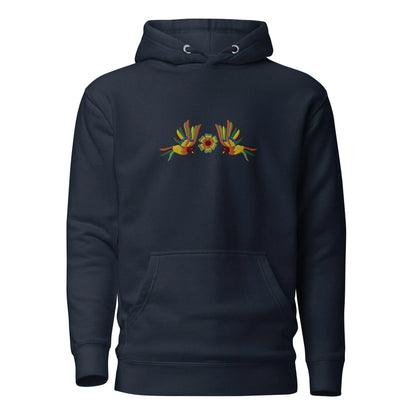 Mexican Otomi Embroidered Hoodie - The Global Wanderer