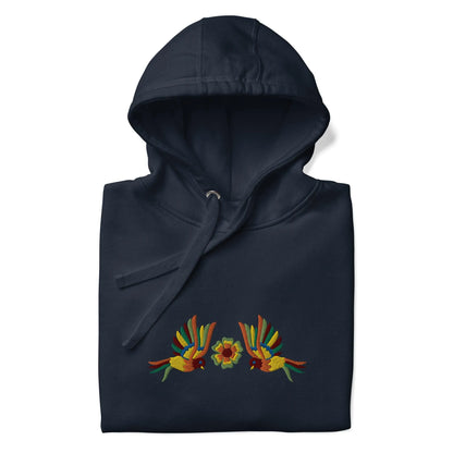 Mexican Otomi Embroidered Hoodie - The Global Wanderer