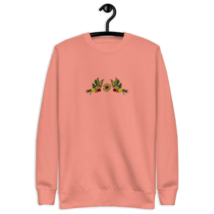 Mexican Otomi Embroidered Sweatshirt - The Global Wanderer