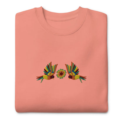 Mexican Otomi Embroidered Sweatshirt - The Global Wanderer