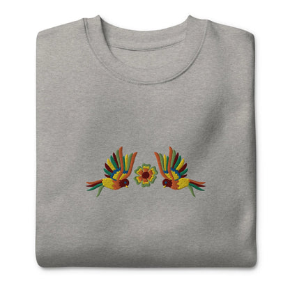 Mexican Otomi Embroidered Sweatshirt - The Global Wanderer