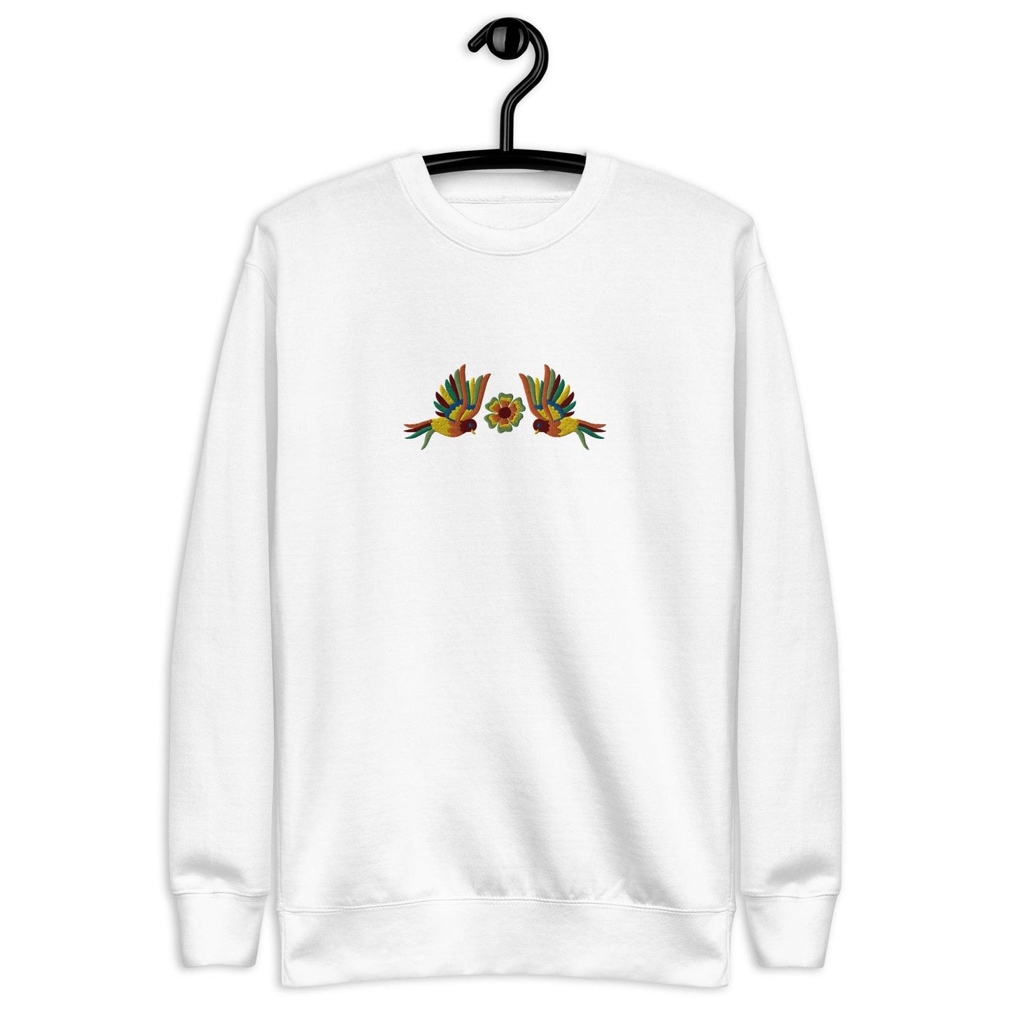 Mexican Otomi Embroidered Sweatshirt - The Global Wanderer