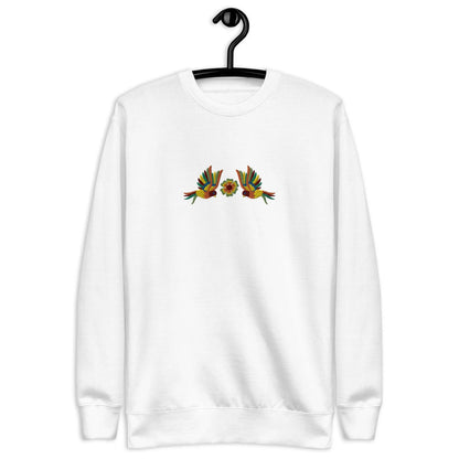 Mexican Otomi Embroidered Sweatshirt - The Global Wanderer