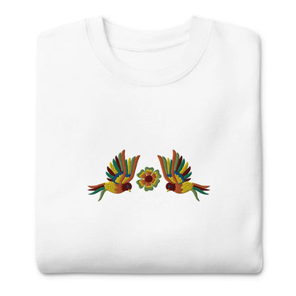 Mexican Otomi Embroidered Sweatshirt - The Global Wanderer