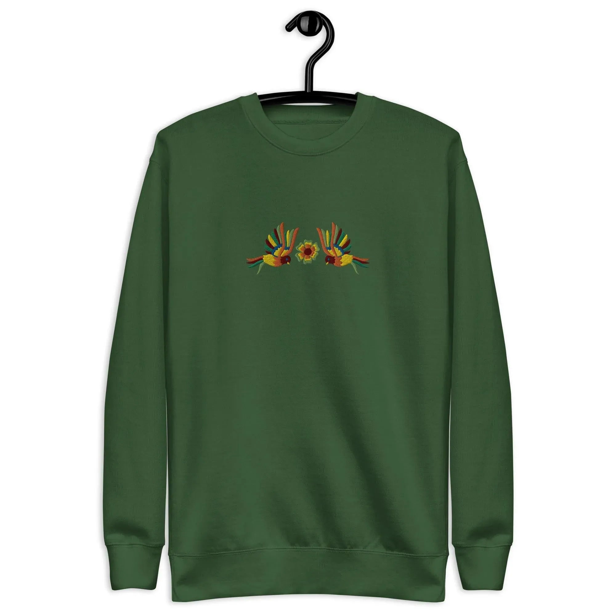 Mexican Otomi Embroidered Sweatshirt - The Global Wanderer