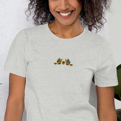 Mexican Otomi Embroidered T-Shirt - The Global Wanderer