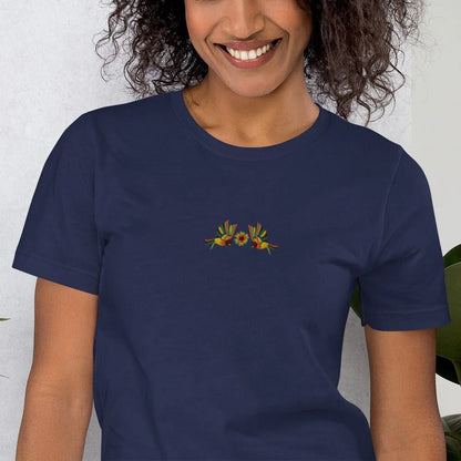 Mexican Otomi Embroidered T-Shirt - The Global Wanderer