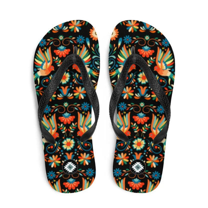 Mexican Otomi Flip Flops - The Global Wanderer