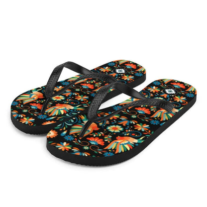 Mexican Otomi Flip Flops - The Global Wanderer