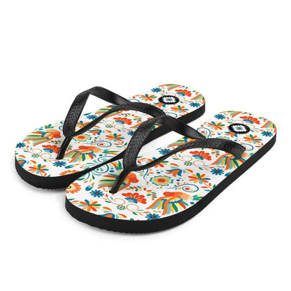 Mexican Otomi Flip Flops - The Global Wanderer