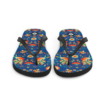 Mexican Otomi Flip Flops - The Global Wanderer