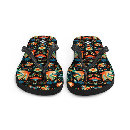 Mexican Otomi Flip Flops - The Global Wanderer